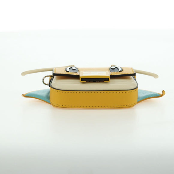 FENDI FRGMT x POKÉMON Mini Mamma Baguette Dragoran Tasche Leder Auth 167248SM
