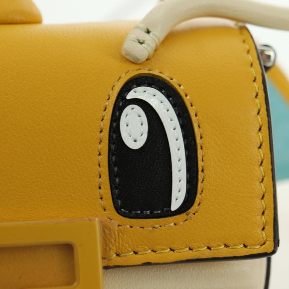FENDI FRGMT x POKÉMON Mini Mamma Baguette Dragonite Bag Leather Auth 167248SM
