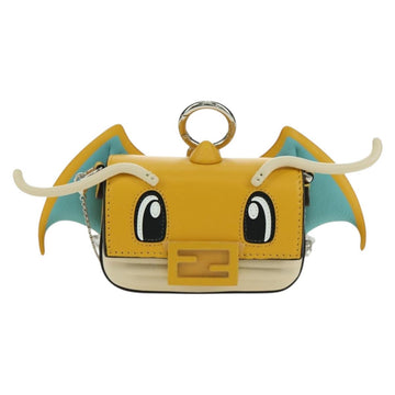 FENDI FRGMT x POKÉMON Mini Mamma Baguette Dragonite Bag Leather Auth 167248SM - 0