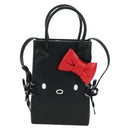 BALENCIAGA × Sanrio Hello Kitty Hand Bag Leather 2way Black 619043 Auth 167250SM-13
