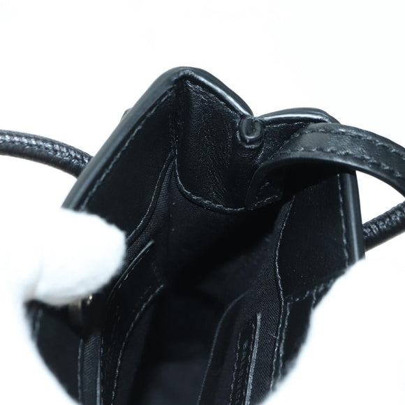 BALENCIAGA × Sanrio Hello Kitty Hand Bag Leather 2way Black 619043 Auth 167250SM