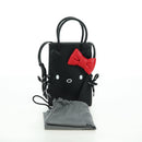 BALENCIAGA × Sanrio Hello Kitty Hand Bag Leather 2way Black 619043 Auth 167250SM-12