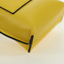 LOEWE × Studio Ghibli Gate Pocket Medium Totoro Bag Leather Yellow Auth 167254SM-16