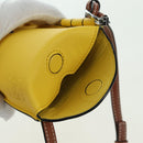 LOEWE × Studio Ghibli Gate Pocket Medium Totoro Bag Leather Yellow Auth 167254SM-21