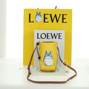 LOEWE × Studio Ghibli Gate Pocket Medium Totoro Bag Leather Yellow Auth 167254SM-12