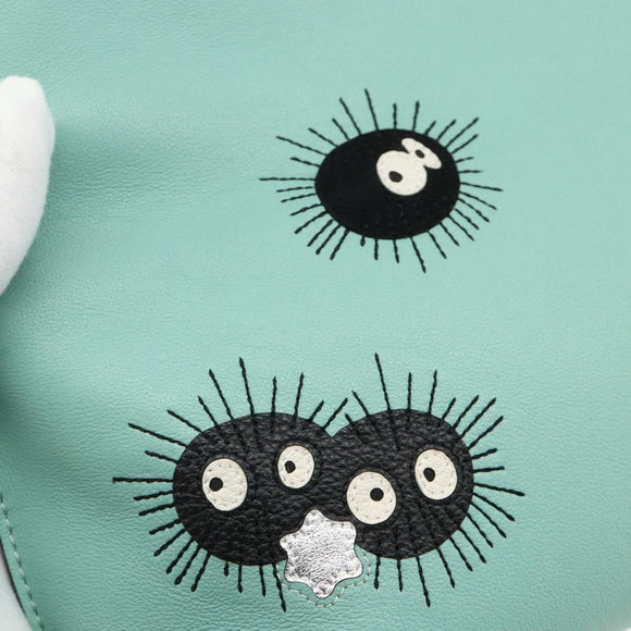 LOEWE × Ghibli Spirited Away Flamenco Clutch Bag Susuwatari Auth 167255SM