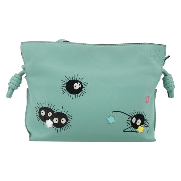 LOEWE × Ghibli Spirited Away Flamenco Clutch Bag Susuwatari Auth 167255SM