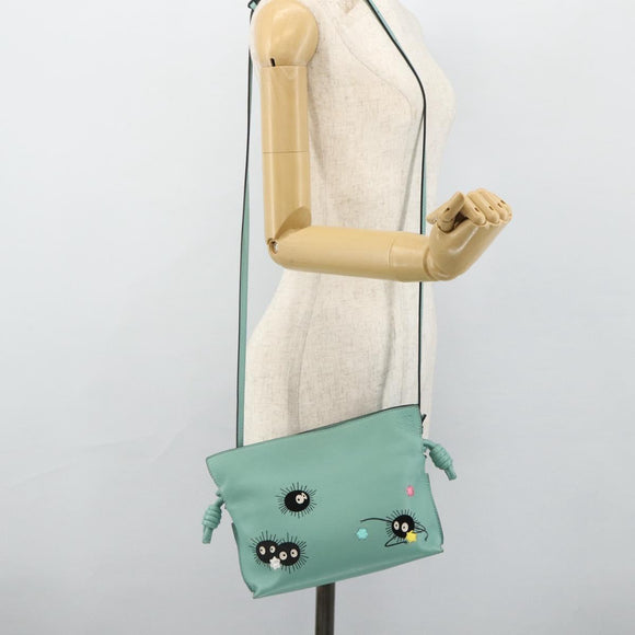 LOEWE × Ghibli Spirited Away Flamenco Clutch Bag Susuwatari Auth 167255SM