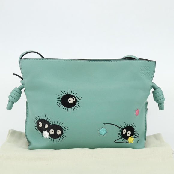 LOEWE × Ghibli Spirited Away Flamenco Clutch Bag Susuwatari Auth 167255SM