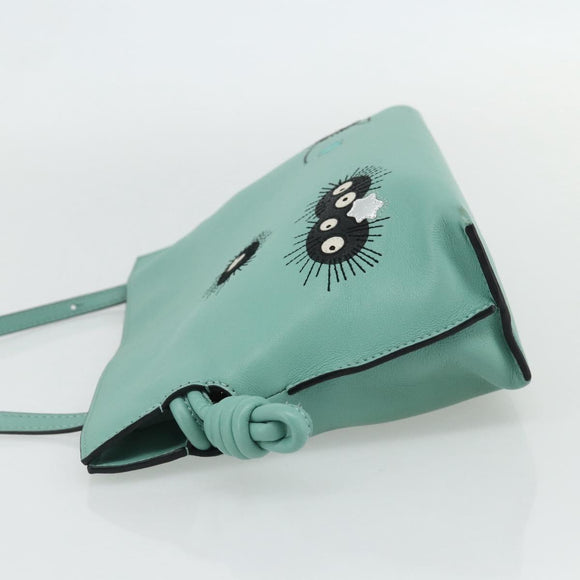 LOEWE × Ghibli Spirited Away Flamenco Clutch Bag Susuwatari Auth 167255SM