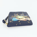 LOEWE × Ghibli Howl's Moving Castle Coin Card Holder Leather Navy Auth 167256SM-3