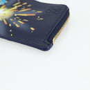 LOEWE × Ghibli Howl's Moving Castle Coin Card Holder Leather Navy Auth 167256SM-7