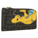 FENDI x FRGMT x POKÉMON Zucca Canvas Dragonfly Coin Purse Black Auth 167258SM-1