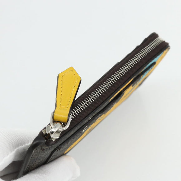 FENDI x FRGMT x POKÉMON Zucca Canvas Dragonfly Coin Purse Black Auth 167258SM