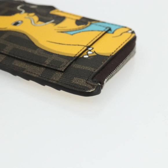 FENDI x FRGMT x POKÉMON Zucca Canvas Dragonfly Coin Purse Black Auth 167258SM