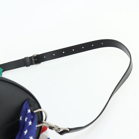 LOUIS VUITTON Flag Keepall Bandouliere 50 Bag Leather Black M55268 Auth 167262SM