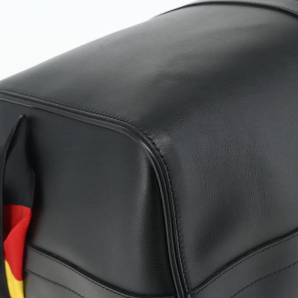 LOUIS VUITTON Flag Keepall Bandouliere 50 Bag Leather Black M55268 Auth 167262SM