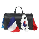 LOUIS VUITTON Flag Keepall Bandouliere 50 Bag Leather Black M55268 Auth 167262SM-2
