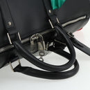 LOUIS VUITTON Flag Keepall Bandouliere 50 Bag Leather Black M55268 Auth 167262SM-7