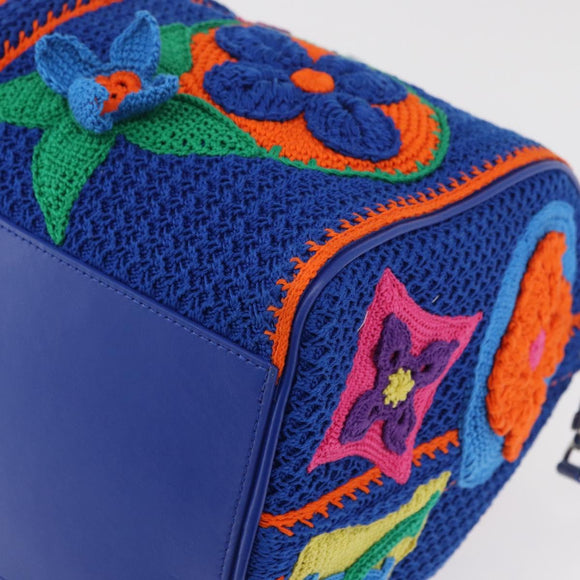 LOUIS VUITTON Monogram Flower Keepall Bandouliere 50 Blue M21895 Auth 167265SM