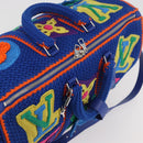 LOUIS VUITTON Monogram Flower Keepall Bandouliere 50 Blue M21895 Auth 167265SM-6