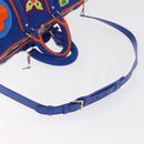 LOUIS VUITTON Monogram Flower Keepall Bandouliere 50 Blue M21895 Auth 167265SM-9