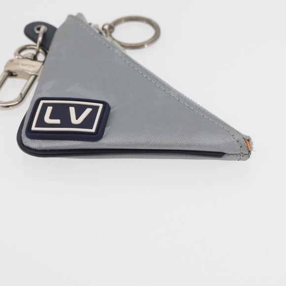 LOUIS VUITTON Monogram Satellite Porte Cles Charm Silver MP2217 LV Auth 167268M