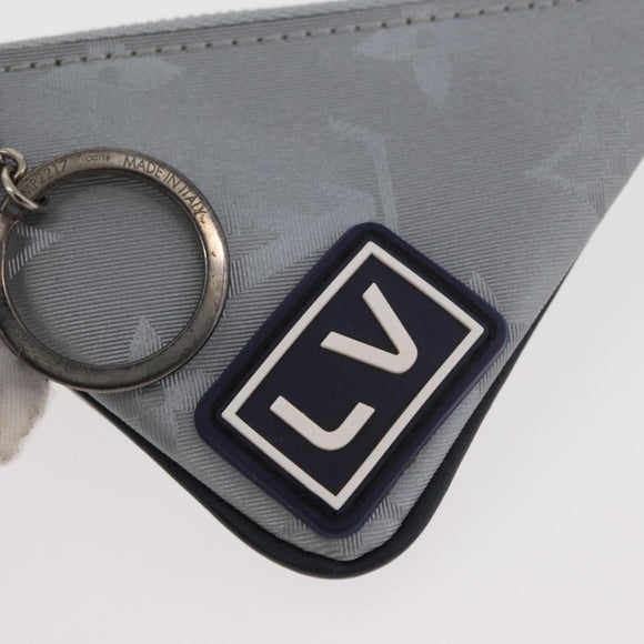 LOUIS VUITTON Monogram Satellite Porte Cles Charm Silver MP2217 LV Auth 167268M