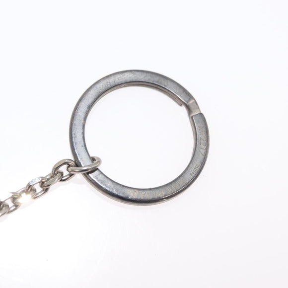 LOUIS VUITTON Monogram Satellite Porte Cles Charm Silver MP2217 LV Auth 167268M