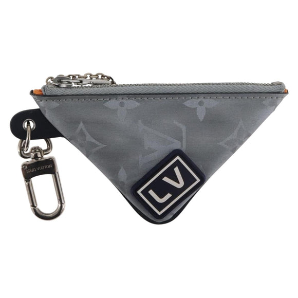 LOUIS VUITTON Monogram Satellite Porte Cles Charm Silver MP2217 LV Auth 167268M