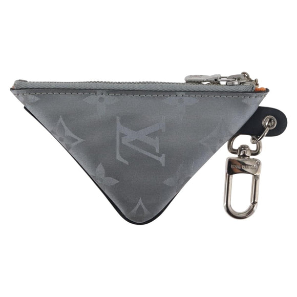 LOUIS VUITTON Monogram Satellite Porte Cles Charm Silver MP2217 LV Auth 167268M