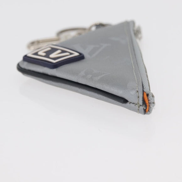 LOUIS VUITTON Monogram Satellite Porte Cles Charm Silver MP2217 LV Auth 167268M