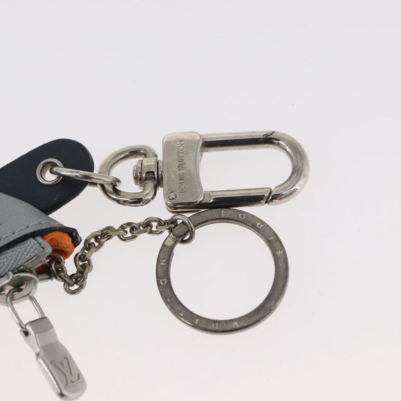 LOUIS VUITTON Monogram Satellite Porte Cles Charm Silver MP2217 LV Auth 167268M
