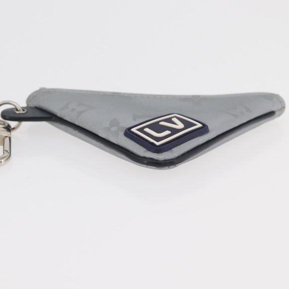 LOUIS VUITTON Monogram Satellite Porte Cles Charm Silver MP2217 LV Auth 167268M