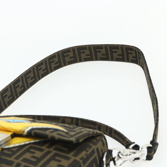 FENDI Zucca Canvas FRGMT x POKÉMON Mamma Baguette Dragonite Black Auth 167269SM
