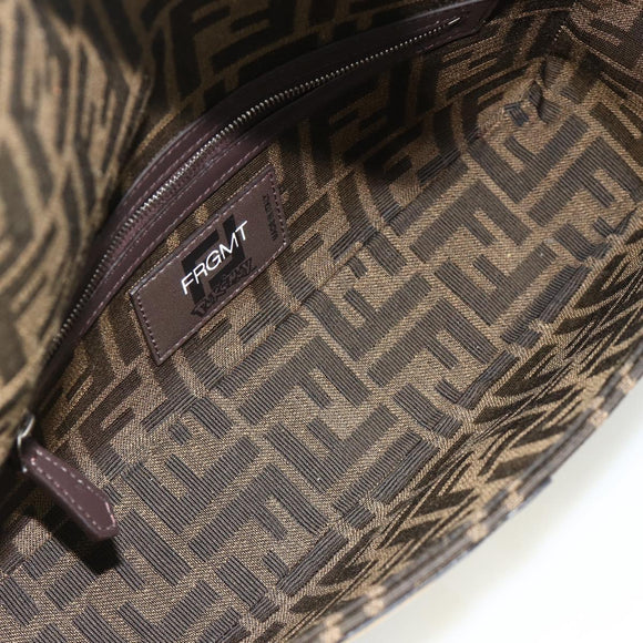 FENDI Zucca Canvas FRGMT x POKÉMON Mamma Baguette Dragonite Black Auth 167269SM