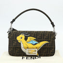 FENDI Zucca Canvas FRGMT x POKÉMON Mamma Baguette Dragonite Black Auth 167269SM-26