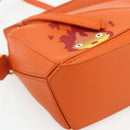 LOEWE × Ghibli Howl's Calcifer Puzzle Mini Leather 2way Orange Auth 167270SM-17