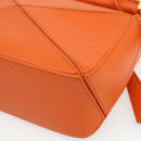LOEWE × Ghibli Howl's Calcifer Puzzle Mini Leather 2way Orange Auth 167270SM-18