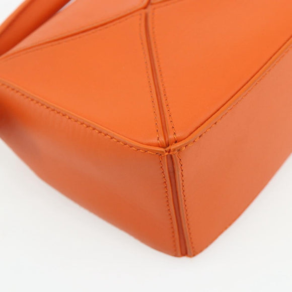 LOEWE × Ghibli Howl's Calcifer Puzzle Mini Leather 2way Orange Auth 167270SM