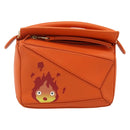 LOEWE × Ghibli Howl's Calcifer Puzzle Mini Leather 2way Orange Auth 167270SM-13