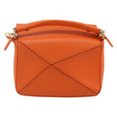 LOEWE × Ghibli Howl's Calcifer Puzzle Mini Leather 2way Orange Auth 167270SM-2