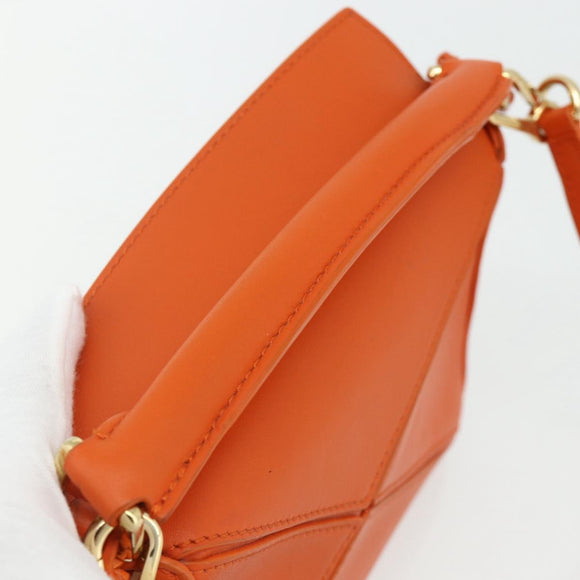 LOEWE × Ghibli Howl's Calcifer Puzzle Mini Leather 2way Orange Auth 167270SM