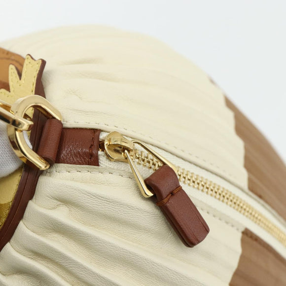 LOEWE × Studio Ghibli Howl's Moving Castle Hin Bag Leather Beige Auth 167271SM