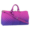 LOUIS VUITTON Taurillon Illusion Keepall Bandouliere 50 M59713 LV Auth 167272SM-1