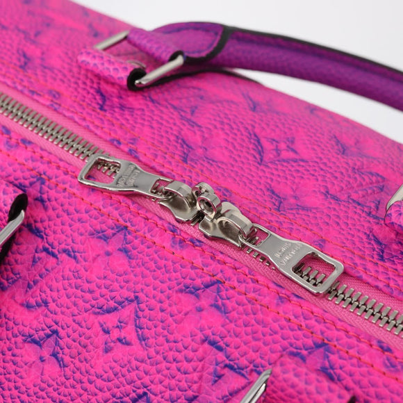 LOUIS VUITTON Taurillon Illusion Keepall Bandouliere 50 M59713 LV Auth 167272SM