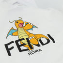 FENDI FENDI x FRGMT x POKÉMON Hoodie Kairyu Cotton XS White Auth 167274SM-10