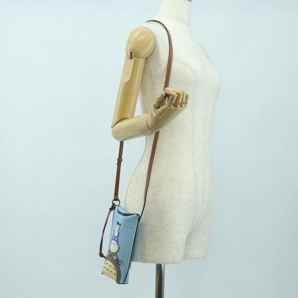 LOEWE × Ghibli My Neighbor Totoro Gate Pocket Leather Light Blue Auth 167291SM