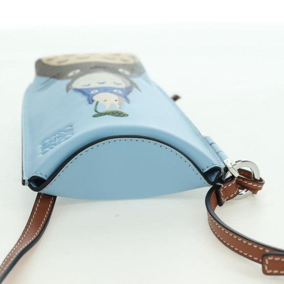 LOEWE × Ghibli My Neighbor Totoro Gate Pocket Leather Light Blue Auth 167291SM