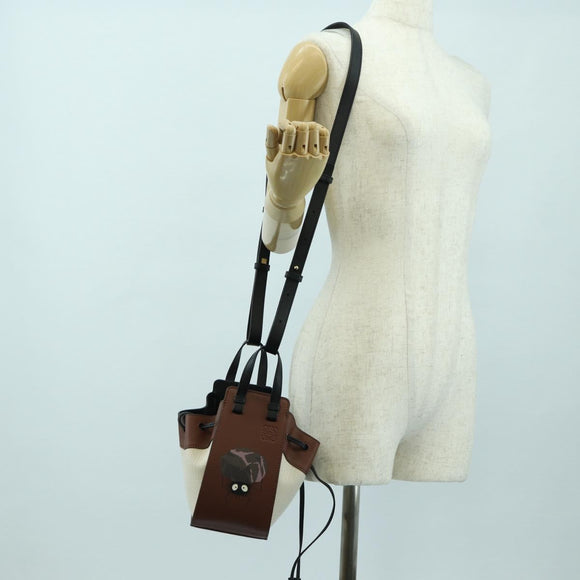 LOEWE × Ghibli Spirited Away Hammock Drawstring Soot Sprites Brown Auth 167292SM